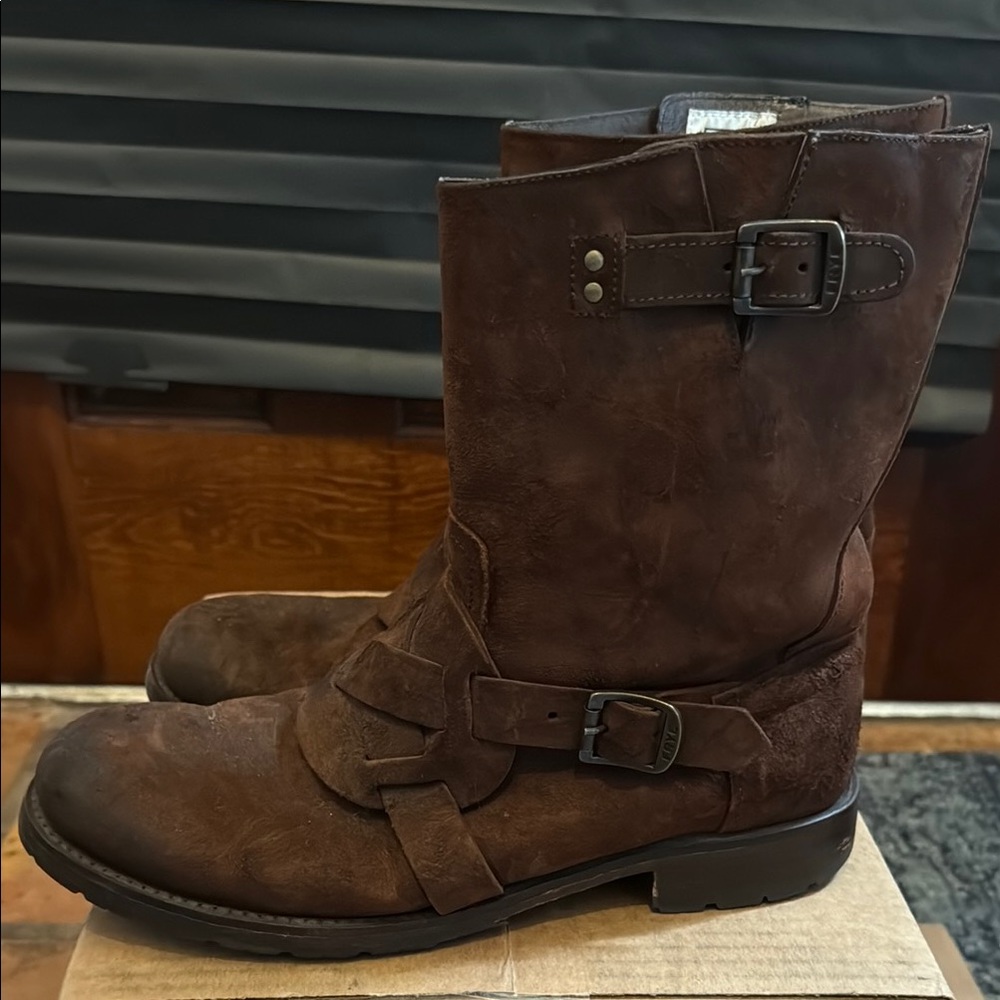 Men's Frye Brown Leather Boots size 10